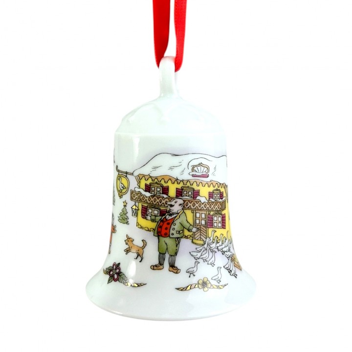 Колокольчик Рождественский 1992 год, Hutschenreuther. Германия