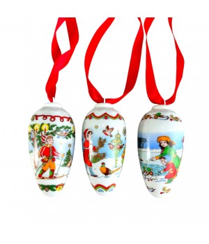 Шишки на елку Рождественские, Hutschenreuther. Германия