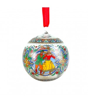 Шар на елку стеклянный Рождественский 1999 год, Hutschenreuther. Германия