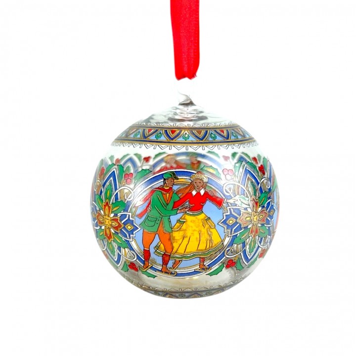 Шар на елку стеклянный Рождественский 1999 год, Hutschenreuther. Германия