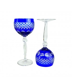 Бокал цветной хрусталь, синий. Германия