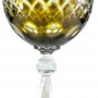 Бокал цветной хрусталь, янтарно-зеленый. Германия