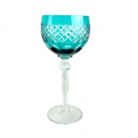 Бокал цветной хрусталь, бирюзовый. Германия