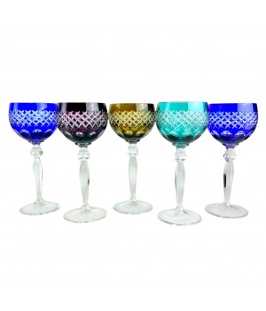  Бокалы цветной хрусталь. Германия