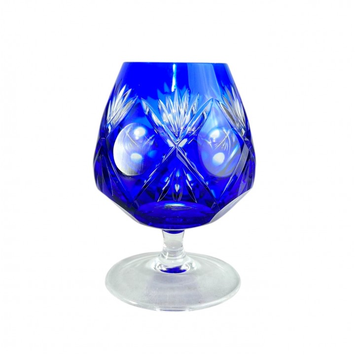 Бокал цветной хрусталь WMF, синий. Германия