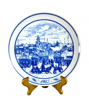 Декоративная тарелка Рождество 1985 год, Hutschenreuther. Германия