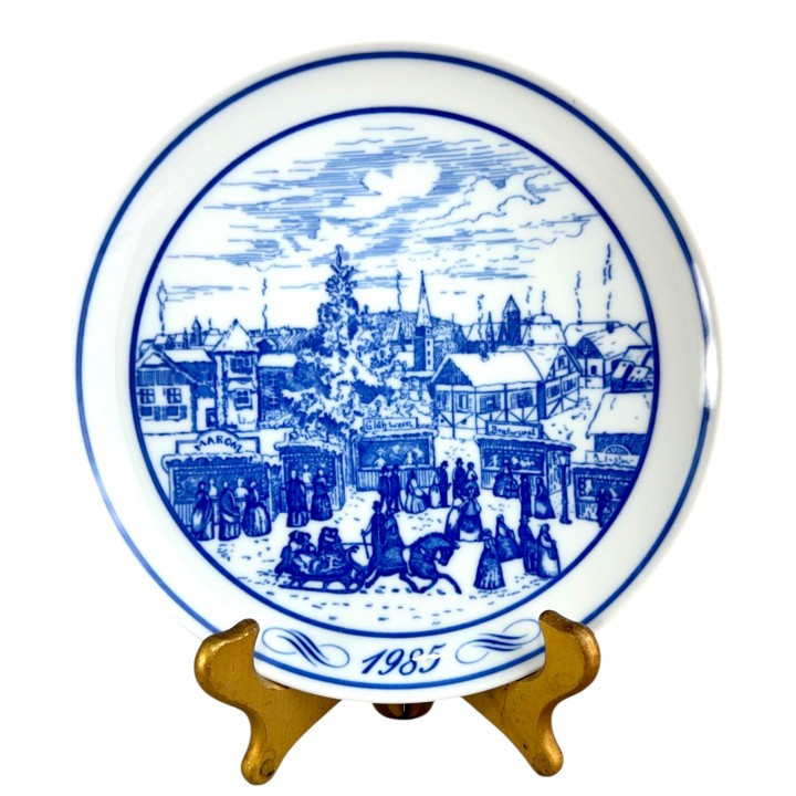 Декоративная тарелка Рождество 1985 год, Hutschenreuther. Германия