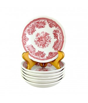 Персональные салатники Villeroy Boch, Fasan, красная посуда. Германия