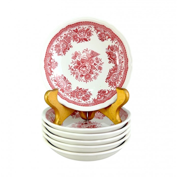 Персональные салатники Villeroy Boch, Fasan, красная посуда. Германия