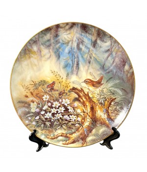 Декоративная тарелка, Шорох в подлеске, Lilien Porzellan, винтаж. Германия