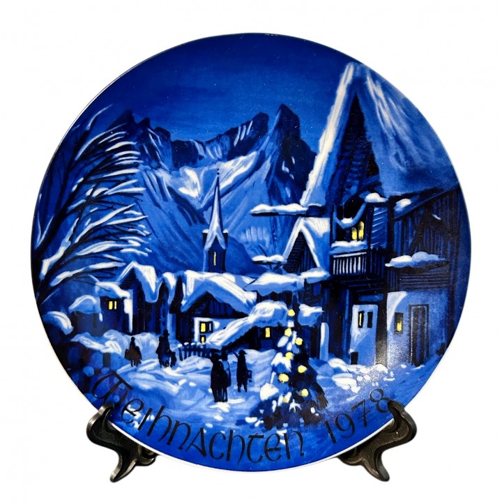 Декоративная тарелка Рождество 1978 год, Seltmann Weiden. Германия