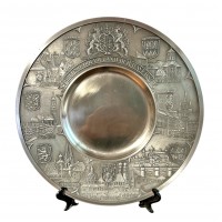 Декоративная тарелка Bayern, олово. Германия