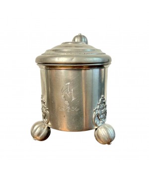 Пивная кружка на трех ножках J.L.H. олово. Германия