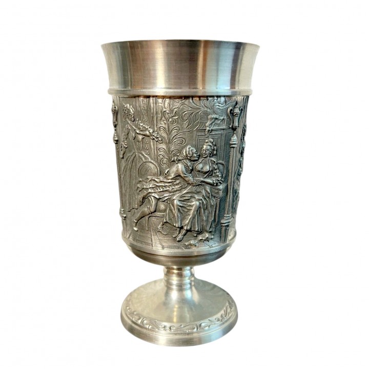 Бокал на ножке BMF, олово. Германия