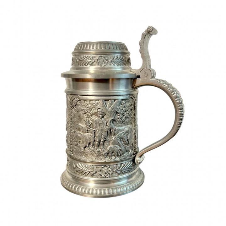 Пивная кружка, Пастух, SKS, олово. Германия