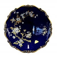 Блюдо фарфор, кобальт, Linder. Германия
