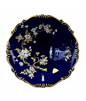 Блюдо фарфор, кобальт, Linder. Германия