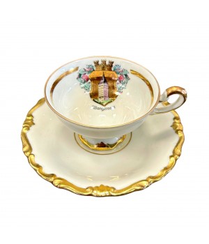 Кофейная пара Герб, Alka, фарфор. Германия