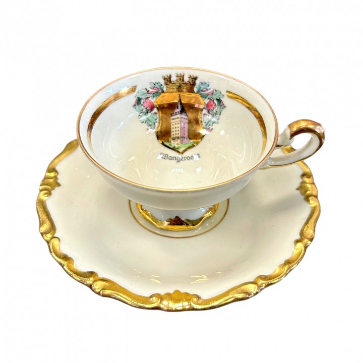 Кофейная пара Герб, Alka, фарфор. Германия