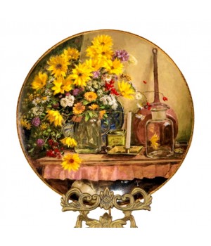 Декоративная тарелка Натюрморт при свече Royal Mosa