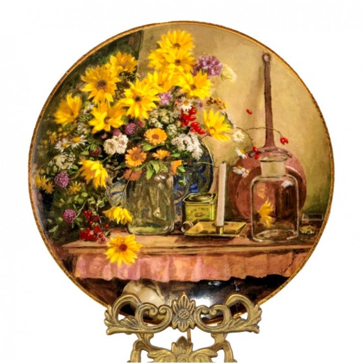 Декоративная тарелка Натюрморт при свече Royal Mosa