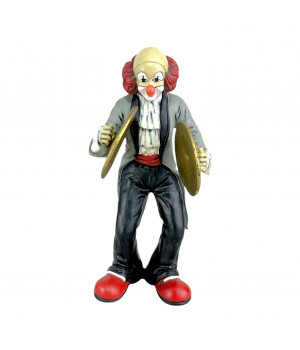 Фигурка, статуэтка Клоун музыкант, играет на тарелках Gilde Clowns, Клоуны Гильдии. Германия