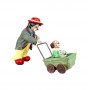 Фигурка, статуэтка Клоун с коляской, Gilde Clowns, Клоуны Гильдии. Германия