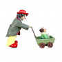 Фигурка, статуэтка Клоун с коляской, Gilde Clowns, Клоуны Гильдии. Германия