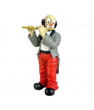 Фигурка, статуэтка Клоун музыкант, играет на дудке Gilde Clowns, Клоуны Гильдии. Германия