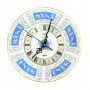 Настенные часы Coalport, Blue Revelry, фарфор, золочение. Англия 1960-1967 гг.