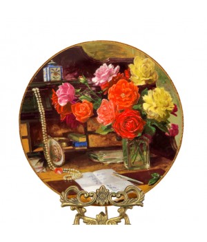 Декоративная тарелка Натюрморт на секретере Royal Mosa