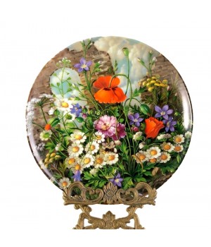  Декоративная тарелка, Дикие Цветы, An der burgruine, На развалинах замка, Furstenberg