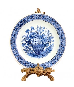 Декоративная тарелка Delft, Делфт, Цветы