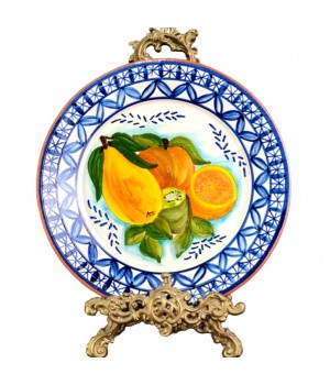 Декоративная тарелка Фрукты, керамика