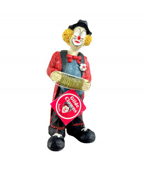 Фигурка, статуэтка Клоун играет на гармошке Gilde Clowns, винтаж. Германия