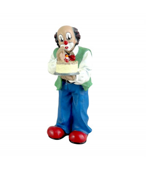 Фигурка, статуэтка День рождения, Клоун задувает свечу на торте Gilde Clowns. Германия