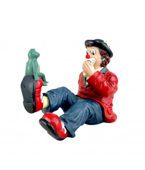 Фигурка, статуэтка Клоун с лягушкой Gilde Clowns. Германия