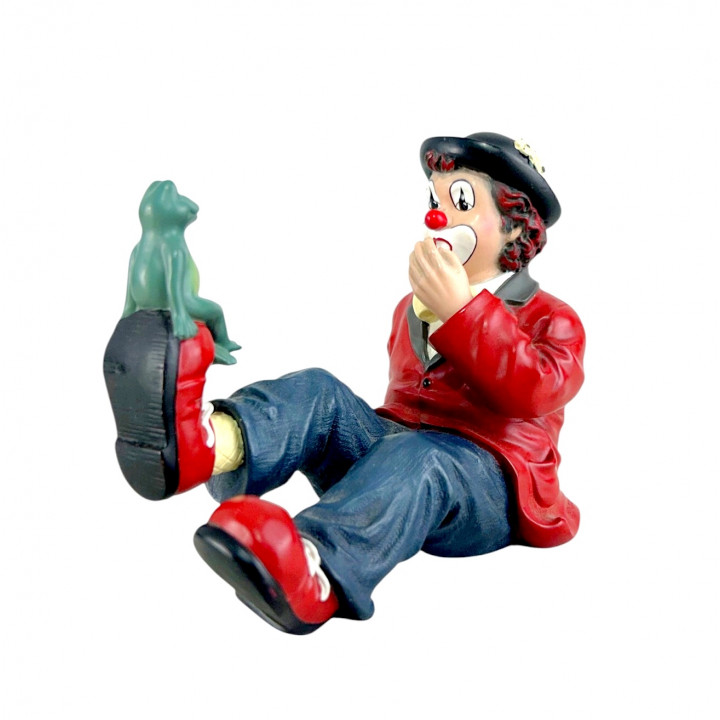 Фигурка, статуэтка Клоун с лягушкой Gilde Clowns. Германия