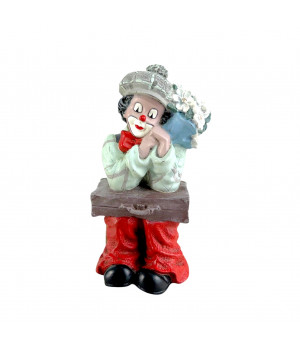Фигурка, статуэтка День рождения, Клоун с цветами Gilde Clowns. Германия