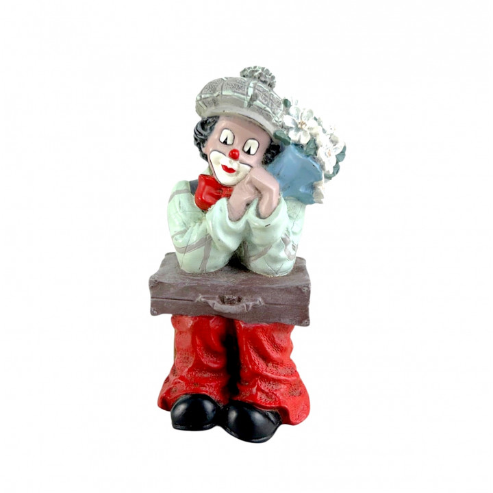 Фигурка, статуэтка День рождения, Клоун с цветами Gilde Clowns. Германия