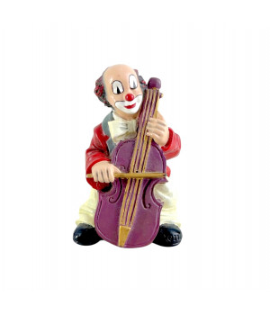 Фигурка, статуэтка Клоун музыкант, играет на контрабасе Gilde Clowns. Германия
