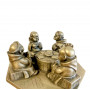 Статуэтка Монахи - картежники, олово, 1940-1950х г. Германия