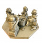Статуэтка Монахи - картежники, олово, 1940-1950х г. Германия
