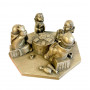 Статуэтка Монахи - картежники, олово, 1940-1950х г. Германия