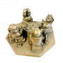 Статуэтка Монахи - картежники, олово, 1940-1950х г. Германия