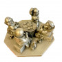 Статуэтка Монахи - картежники, олово, 1940-1950х г. Германия