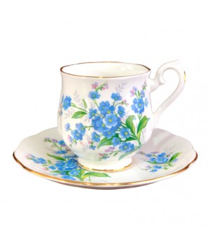  Кофейная пара Незабудки, Royal Albert, Англия 