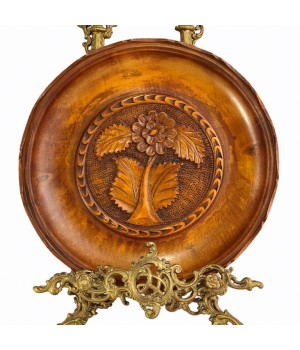 Декоративная тарелка, массив дерева