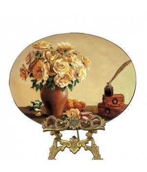 Декоративная тарелка Букет роз с чернильницей, Kahla