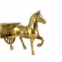 Лошадь, конь бронзовый с повозкой